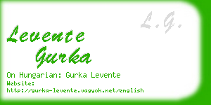 levente gurka business card